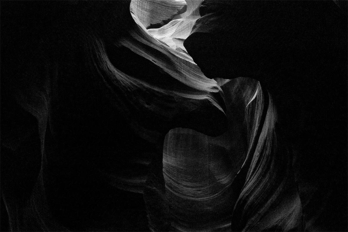 photograph of the Antelope canyon, AZ