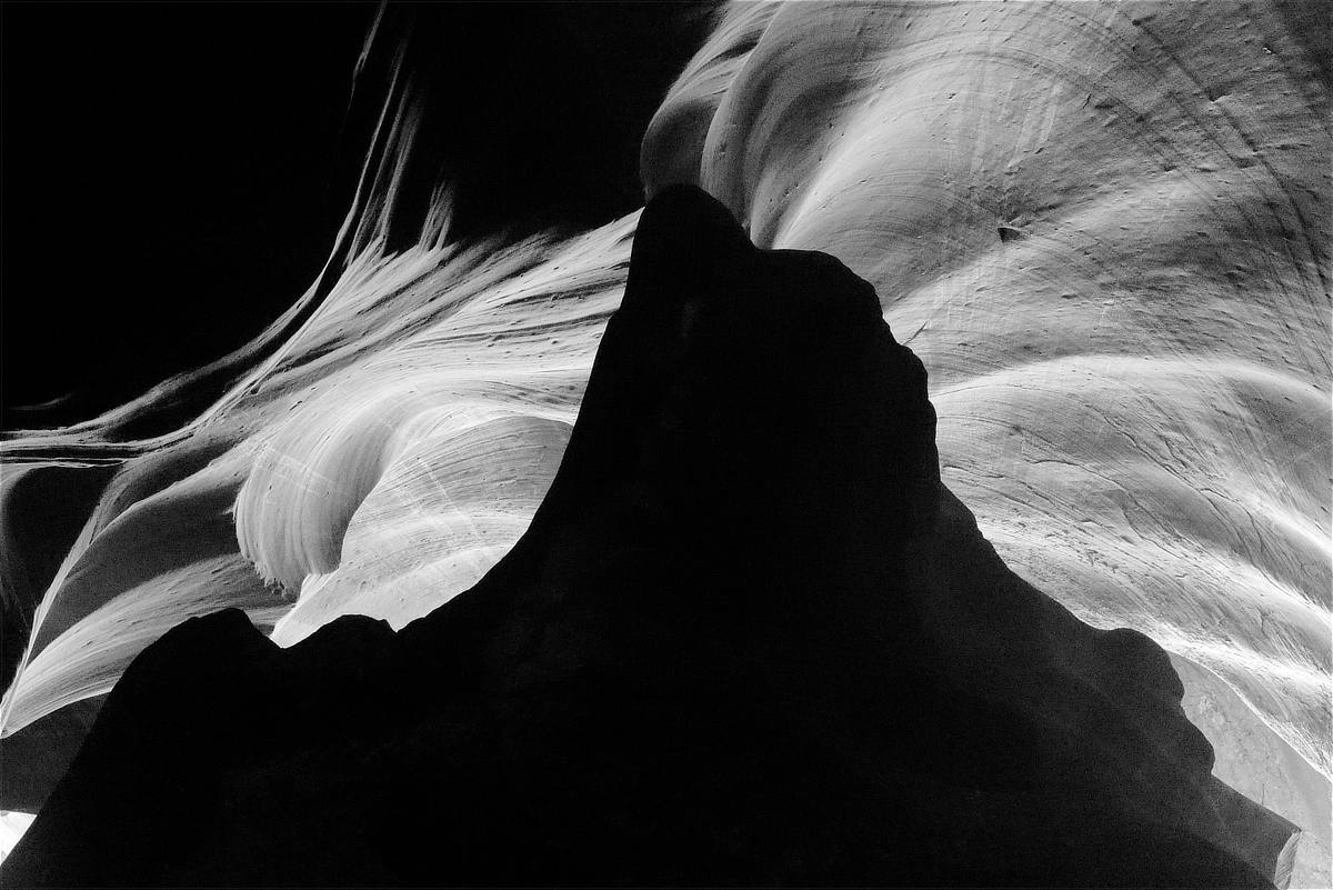photograph of the Antelope canyon, AZ