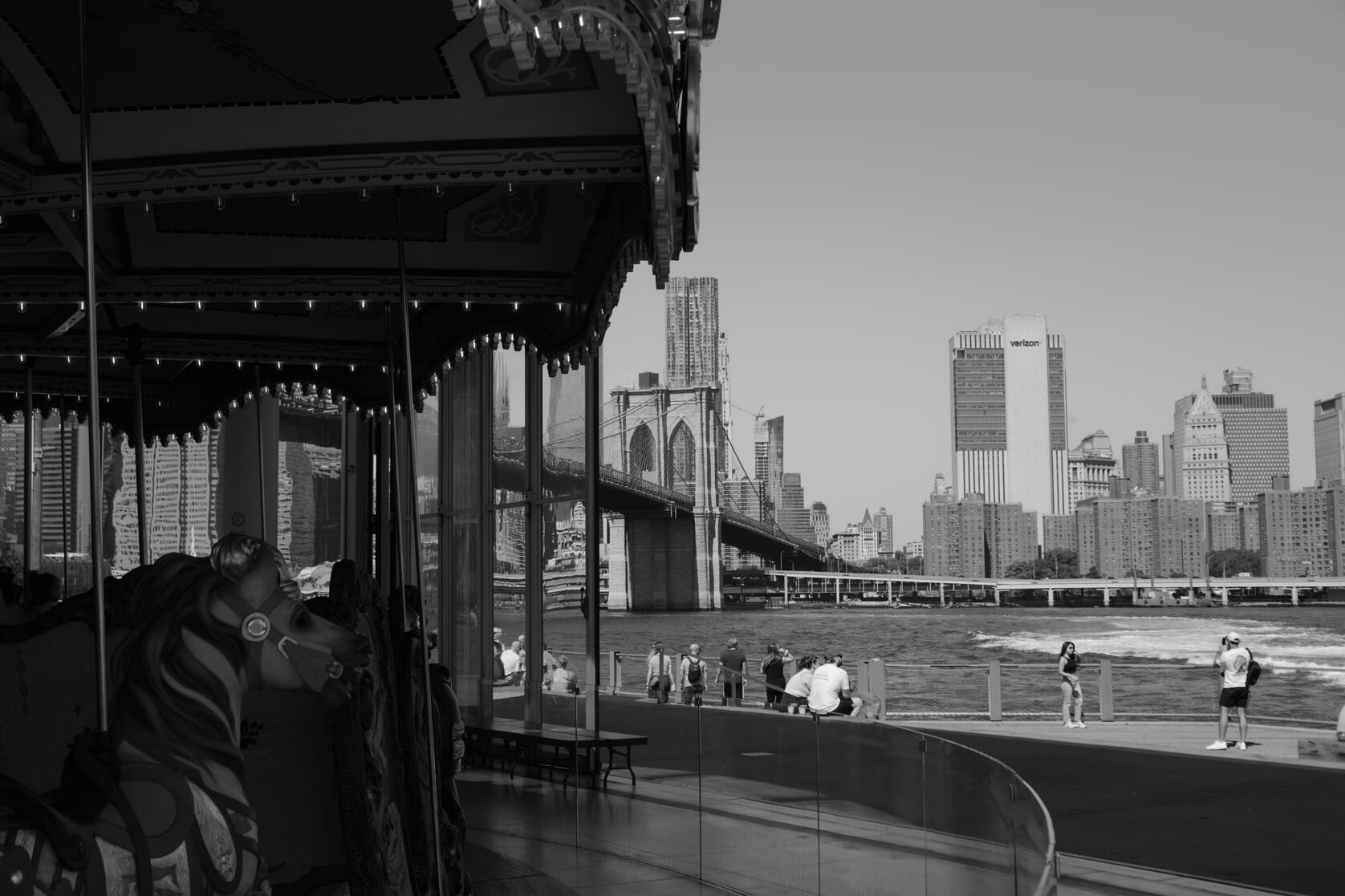Brooklyn Bridge from Jane's Carousel. 2025